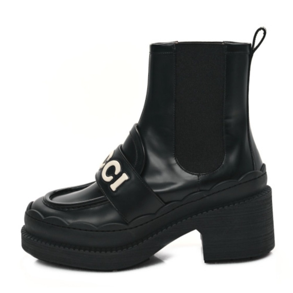 Gucci Ornella Logo Ankle Boots - Picture 7 of 8